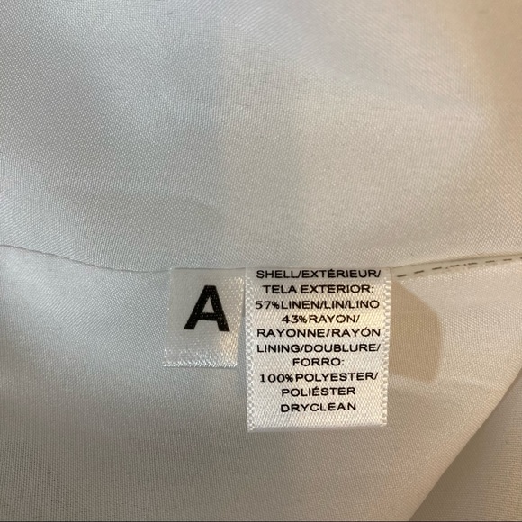 LOFT Black & White Striped Linen Blend Fit & Flare Dress Size 2 - Picture 7 of 7